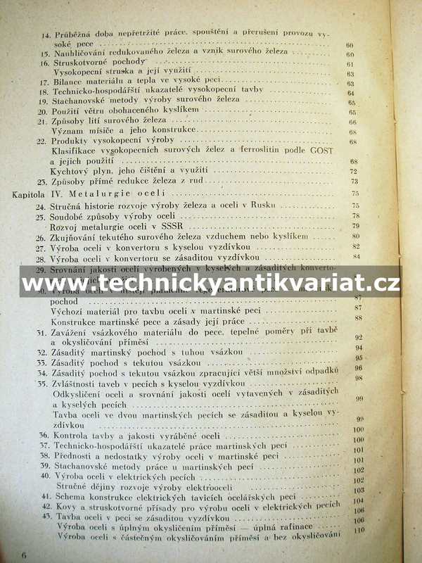 Technologie kovů I. - nauka o materiálu (1955)