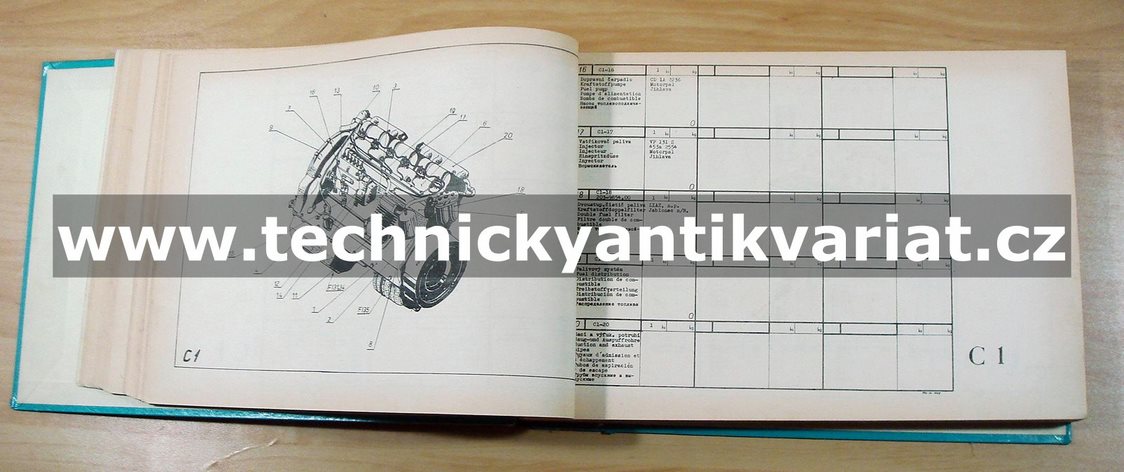 Hydraulické rýpadlo DH 101 - Katalog náhradních součástí