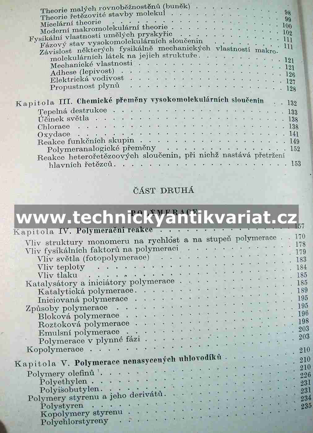 Chemie umělých pryskyřic