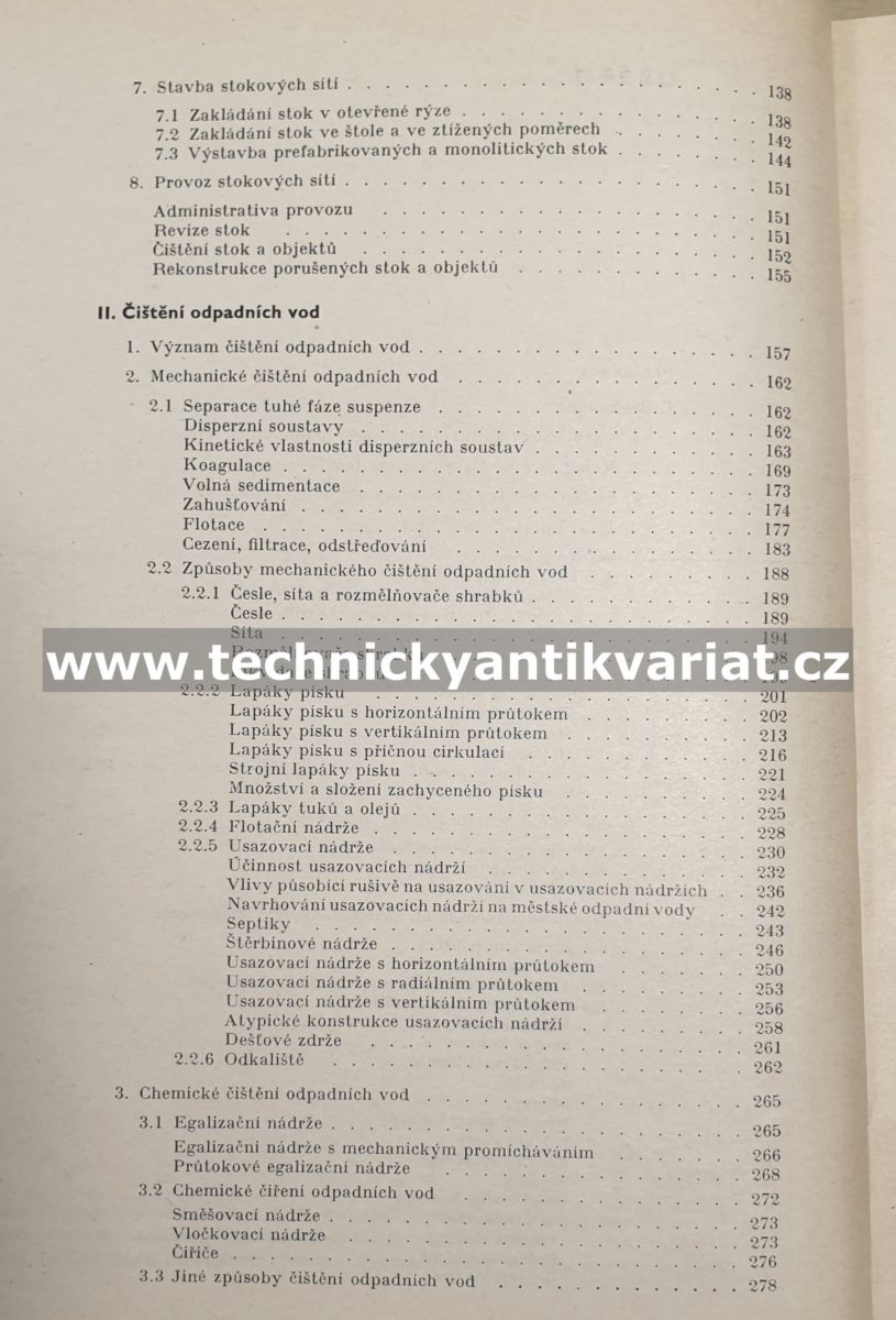 Stokování a čištění odpadních vod - Čížek, Herel, Koníček (1970)