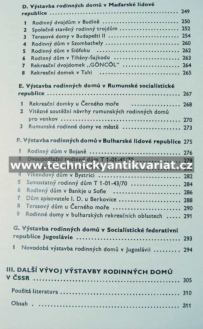 Rodinné domy v ČSSR a v zahraničí