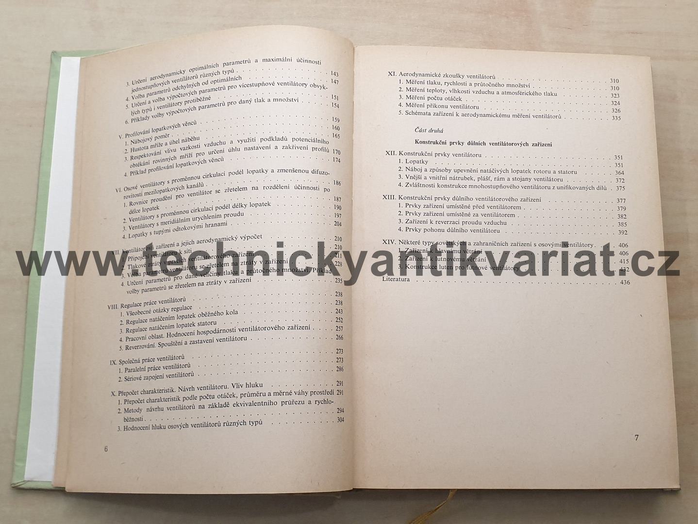 Aerodynamika osových ventilátorů a jejich konstrukční prvky (1962)