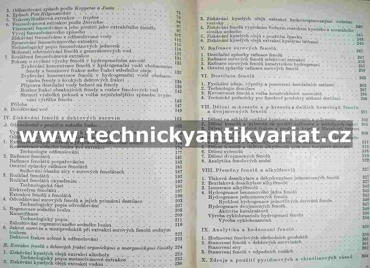 Fenoly a zásady z uhlí - A.Dierichs, R. Kubička (1956)