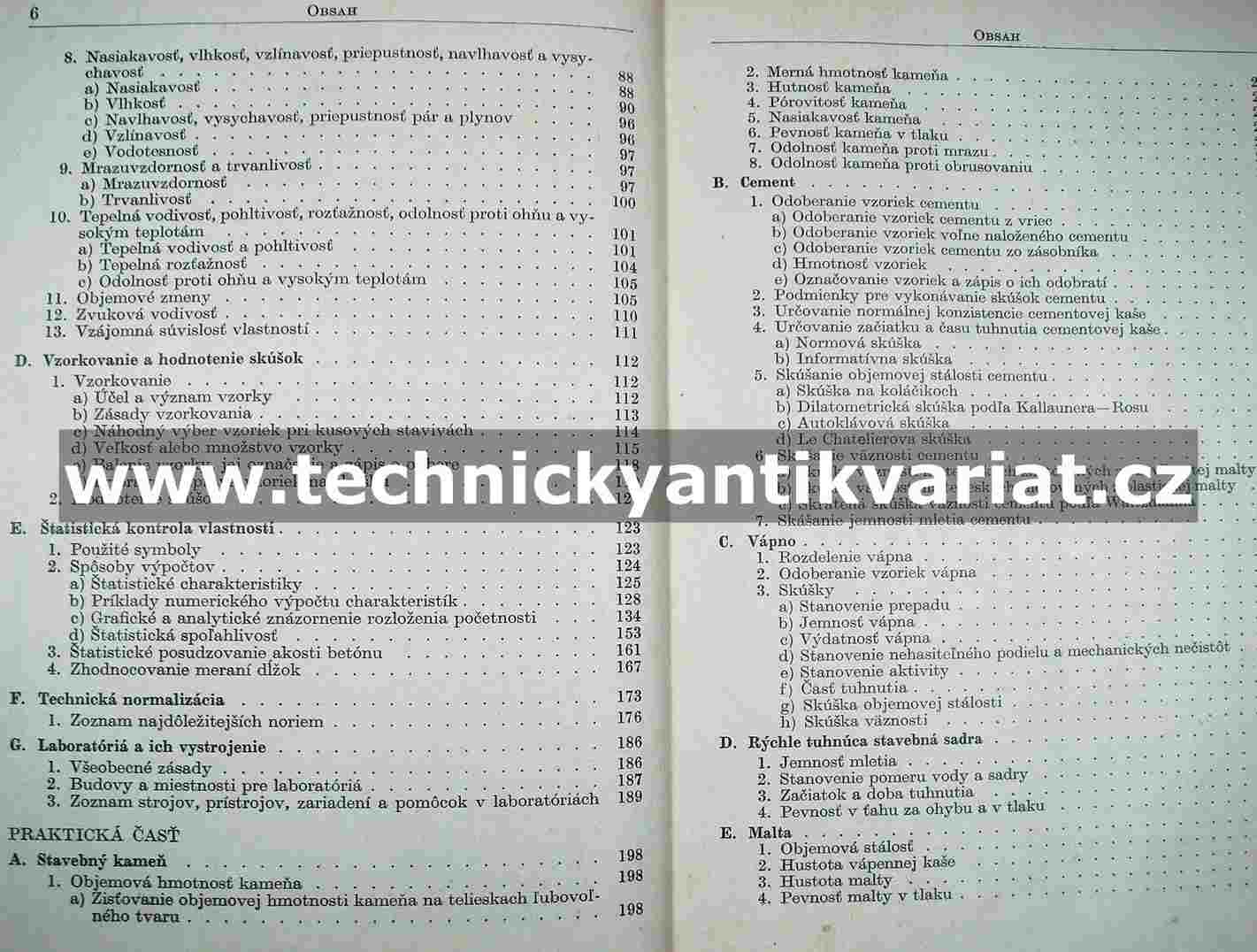 Skúšky stavebných látok a dielcov