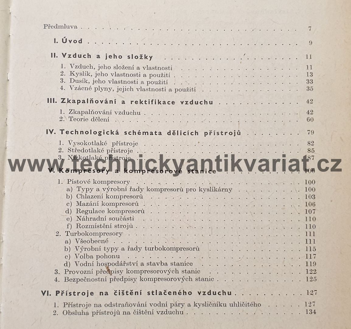 Průmyslová zařízení na výrobu kyslíku a dusíku - Osr, Růžička (1964)