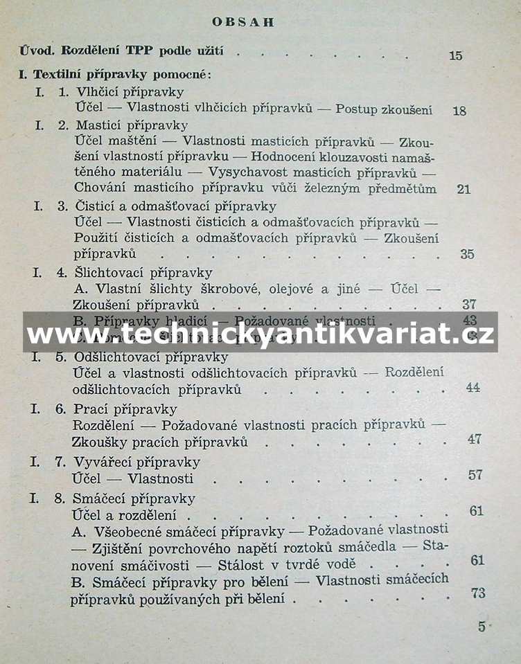 Textilní pomocné prostředky