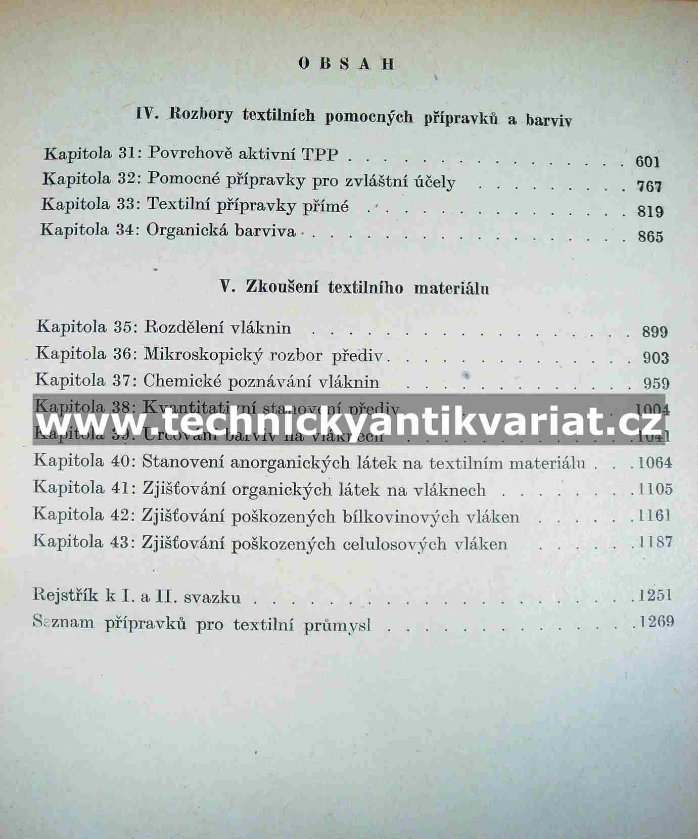 Chemicko-technologické textilní rozbory