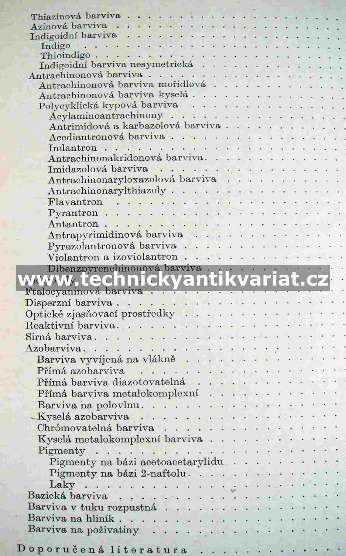 Přehled barviv