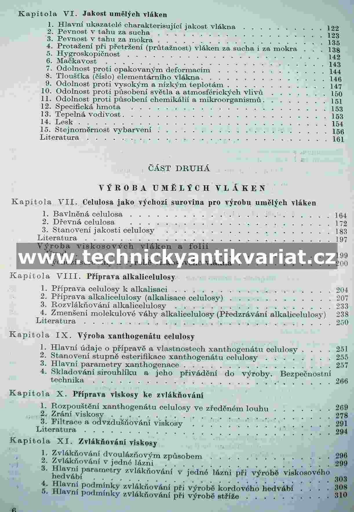 Chemie a technologie umělých vláken