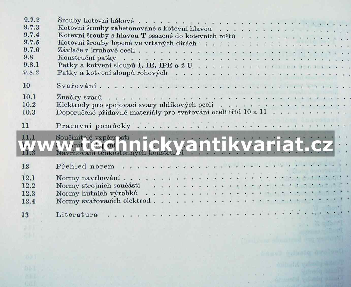 Statické hodnoty kovových konstrukčních prvků - Fuchs, Rec, Šefl (1985)