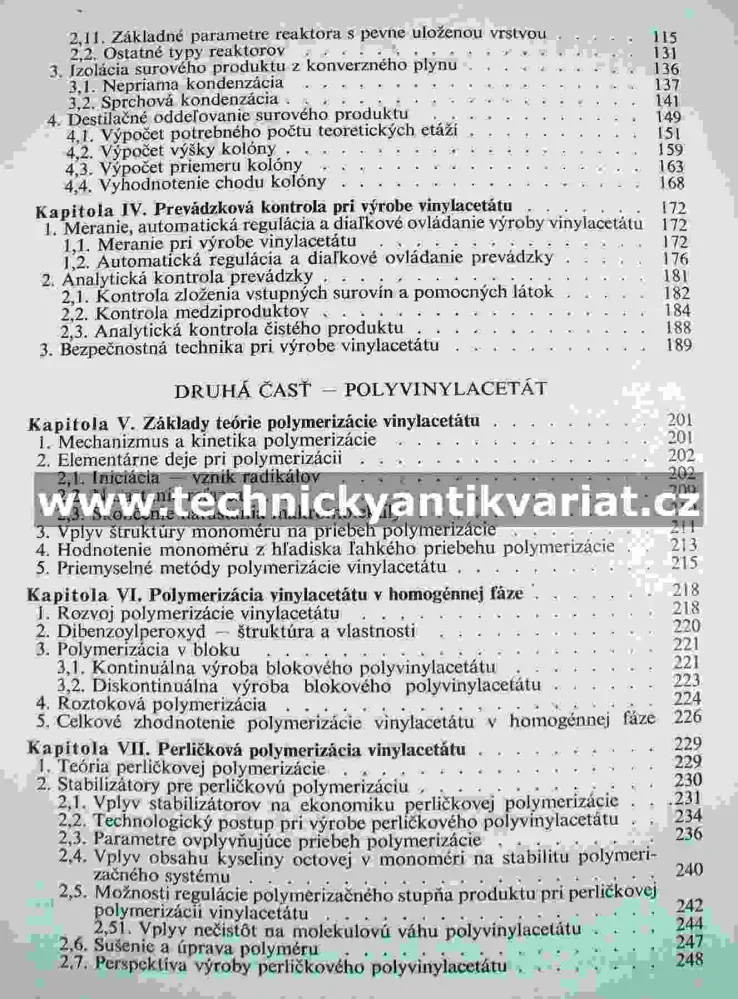 Polyvinylacelát - Gregor, Koudelka, Yanko (1962)