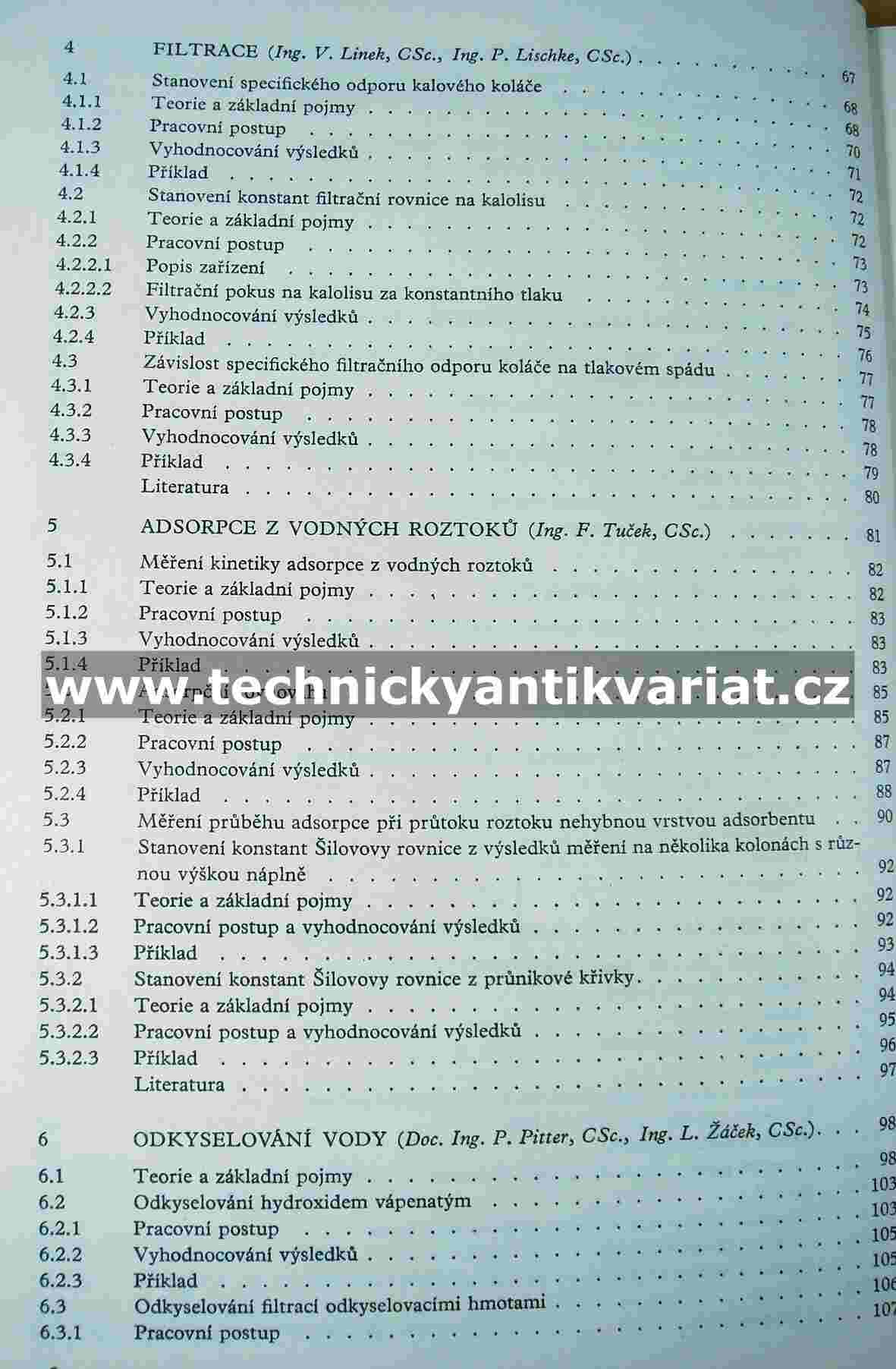Laboratorní metody v technologii vody - Pitter, Tuček, Chudoba, Žáček (1983)