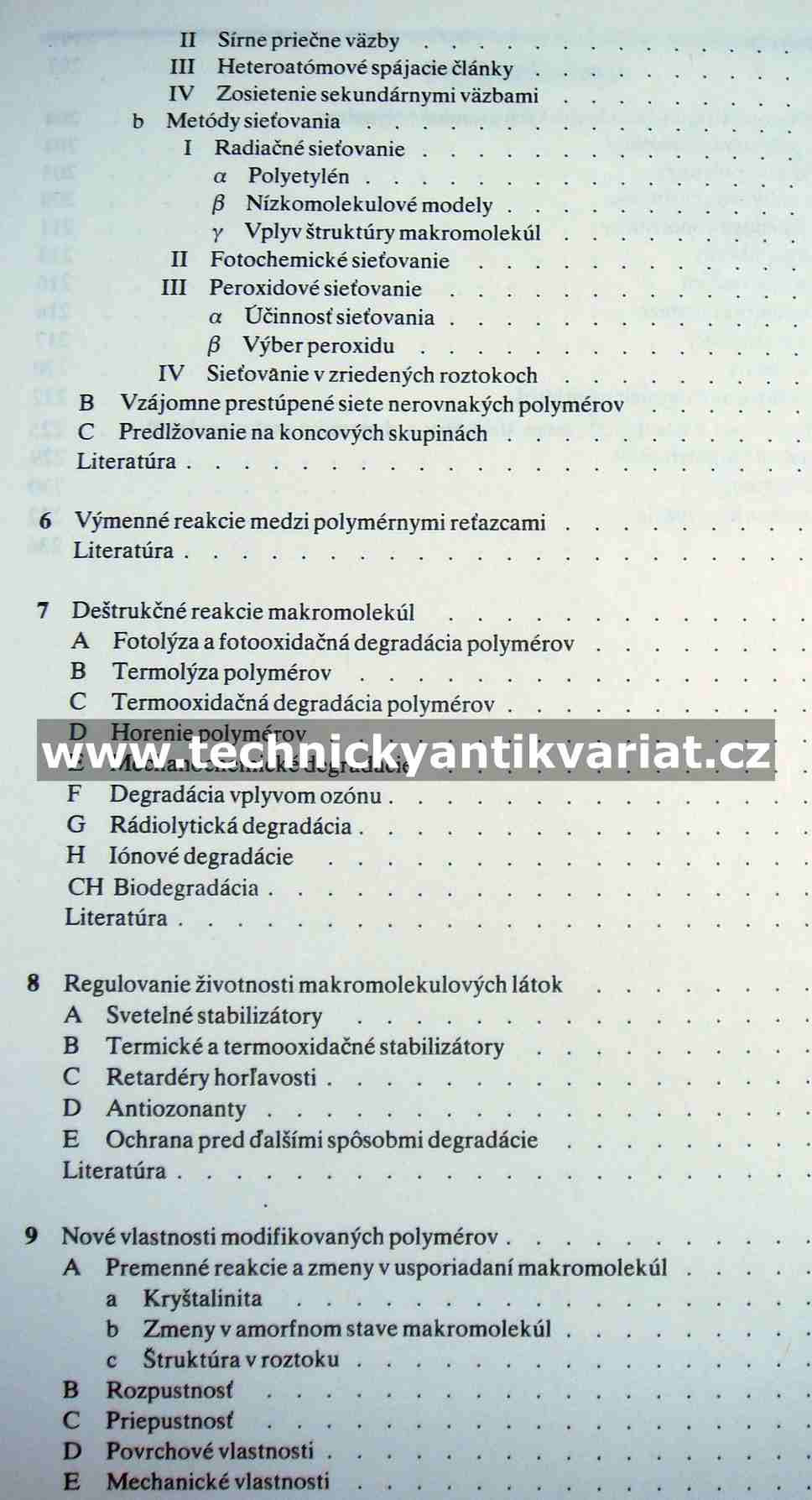 Chemické reakcie polymérov