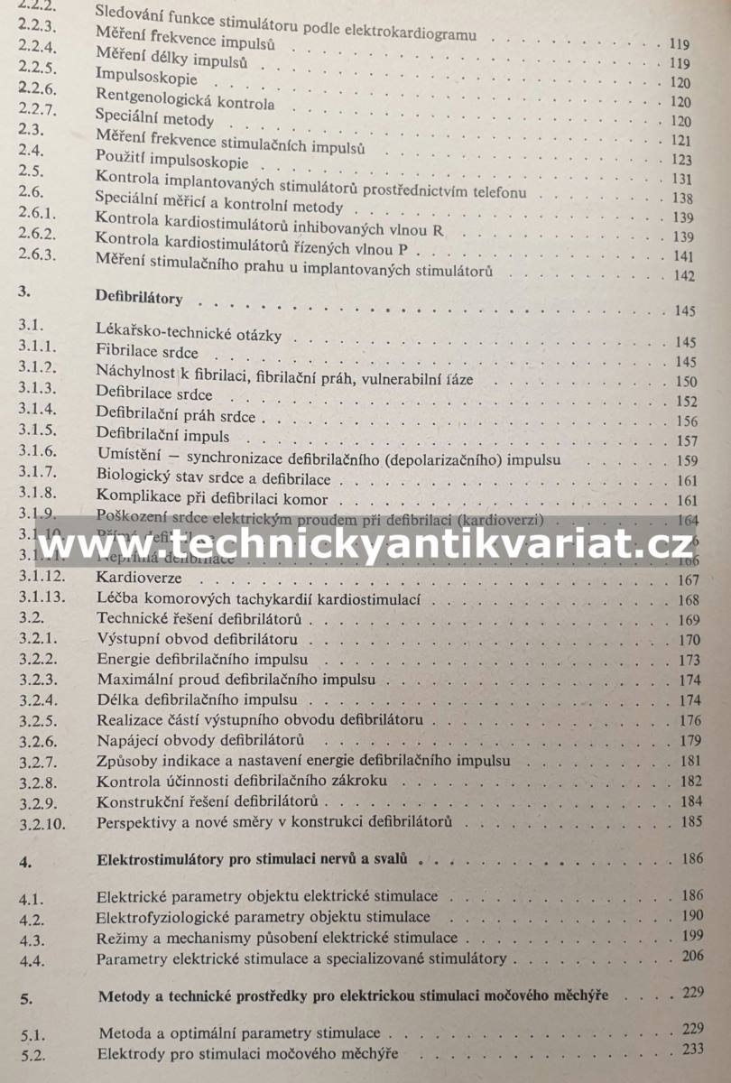 Elektronické přístroje pro stimulaci orgánů a tkání - M. Vrána, R. I. Uťamyšev (1984)