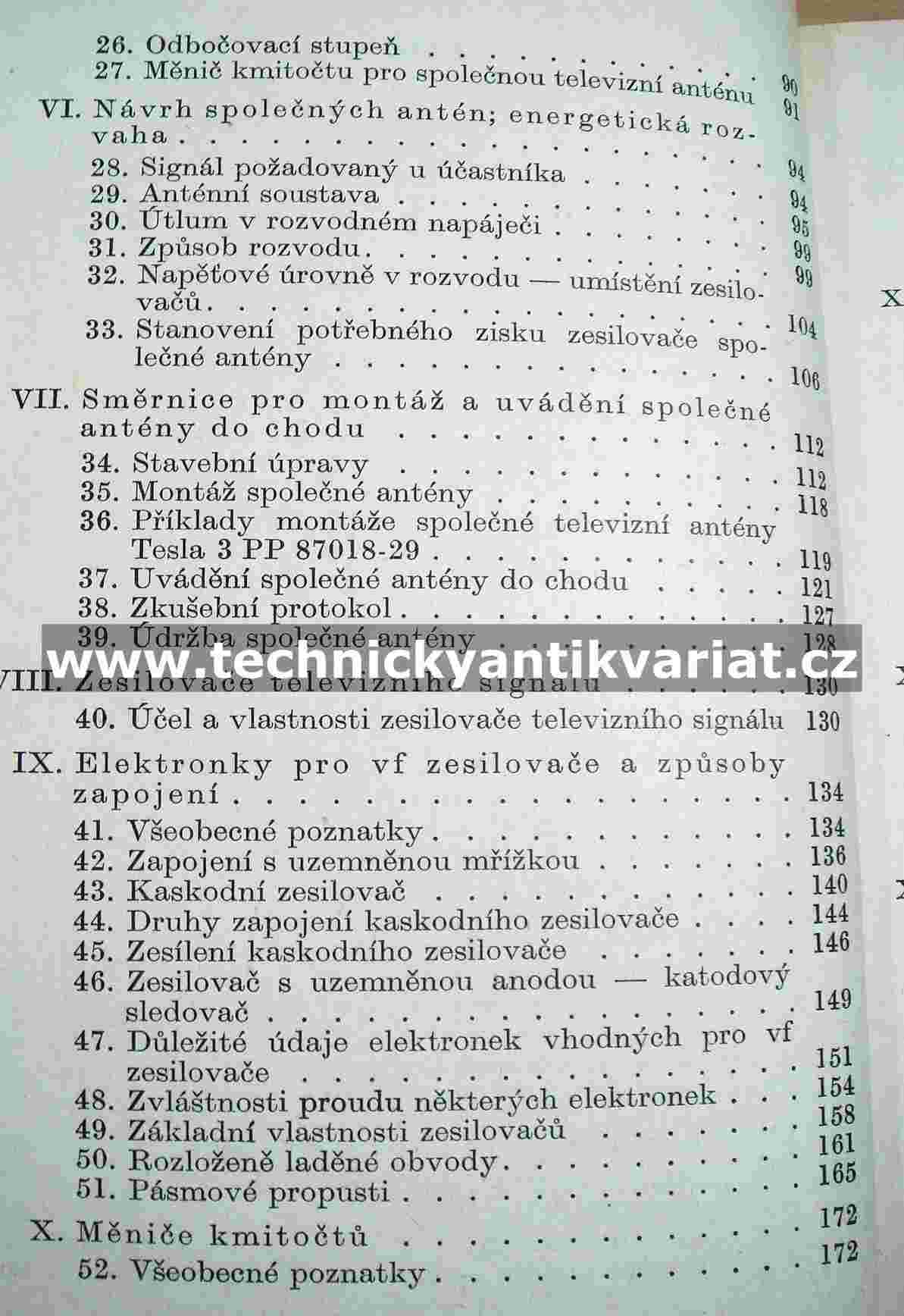 Televizní anténní zesilovače a rozvody
