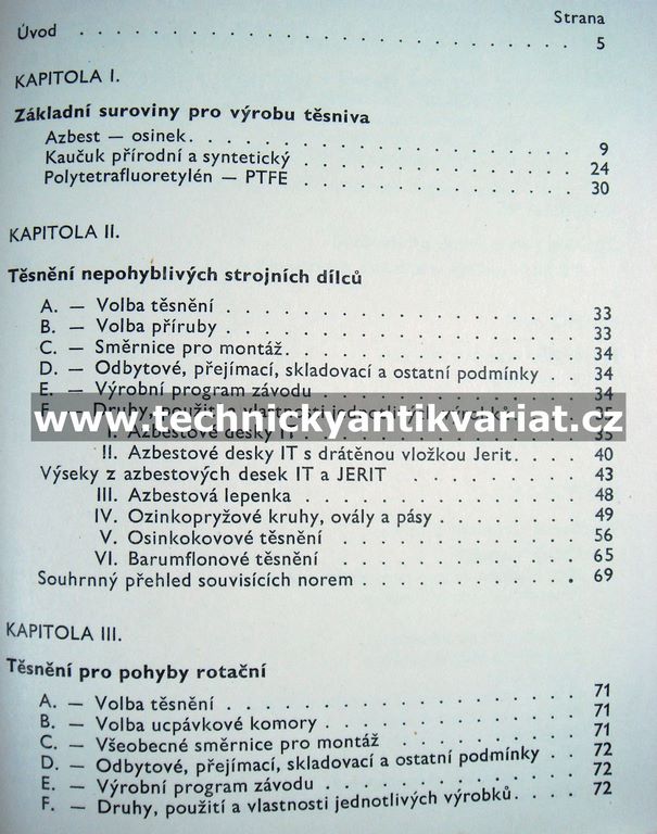 Technická příručka o těsnění