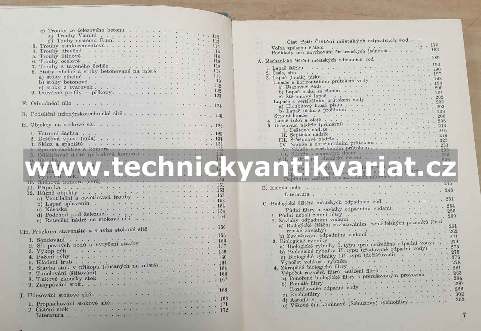 Odvodnění měst kanalisace a čistírny - Václav Šticha (1959)