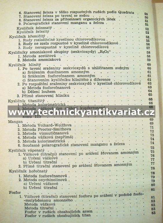 Rozbor rud, strusek a žáruvzdorného materiálu