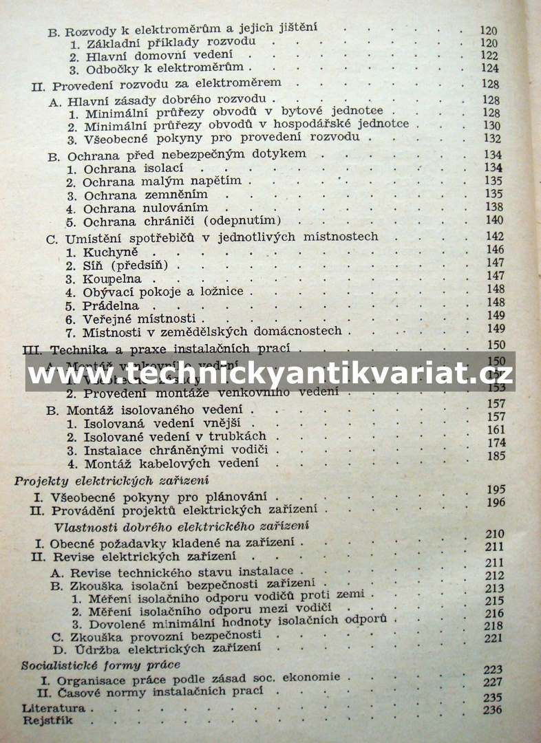 Domovní elektrická instalace 