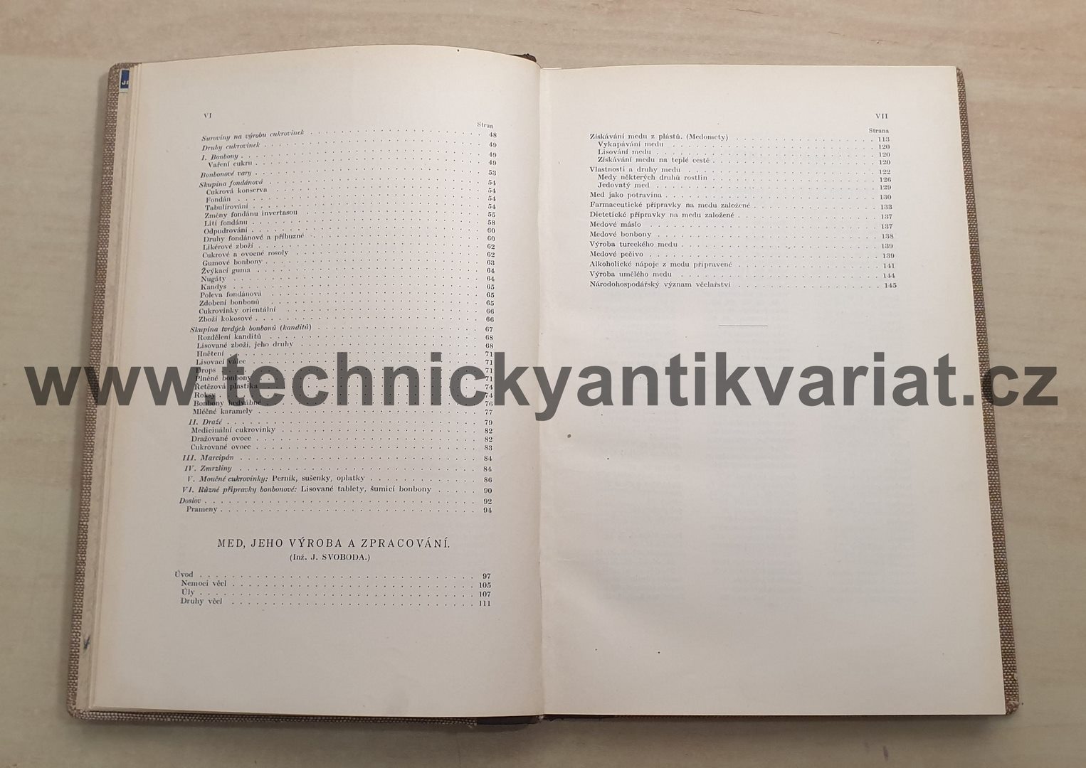 Výroba kakaa a čokolády, cukrovinek, medu - M. Čapek, J. Svoboda (1929)