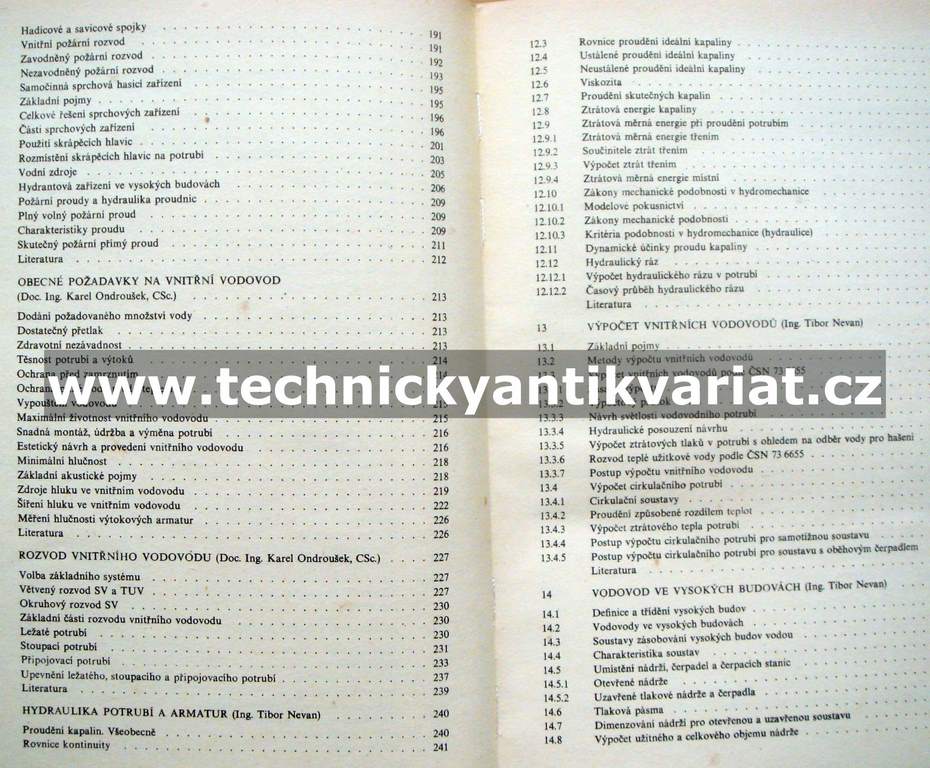 Technická zařízení budou I. Vodovody - Musil, Ondroušek, Nevan (1987)