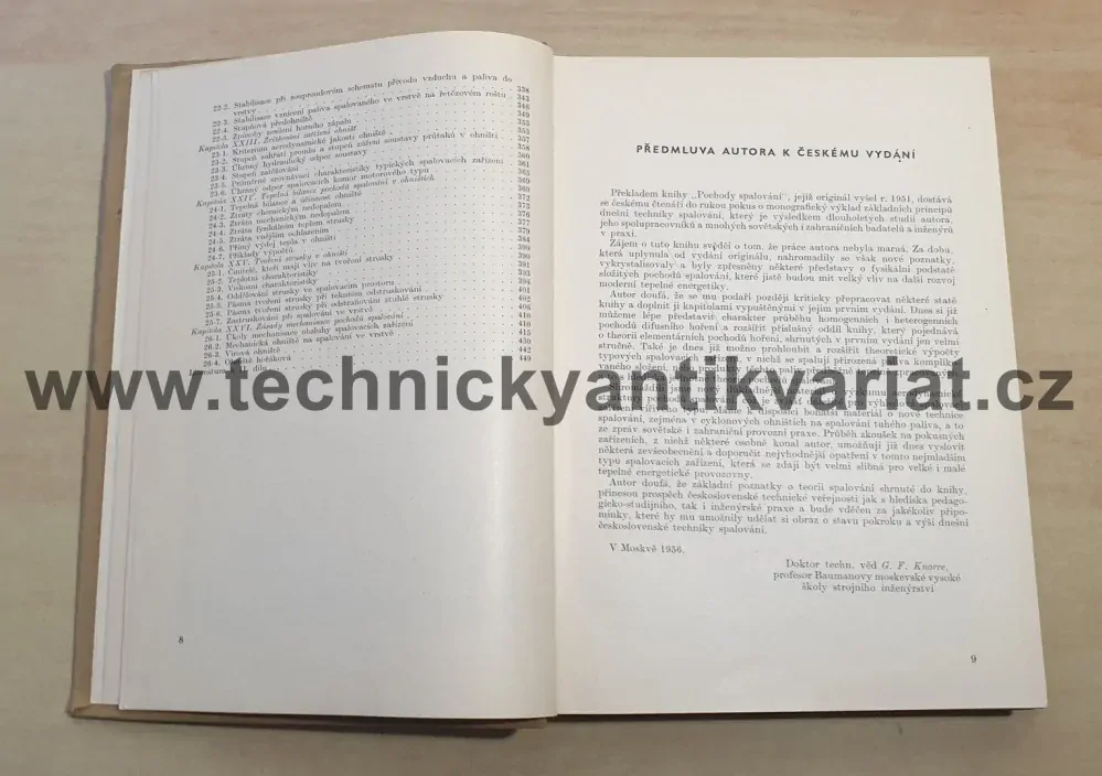 Pochody spalování - G.F. Knorre (1956)