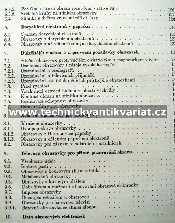 Obrazové elektronky pro oscilografy a televisi
