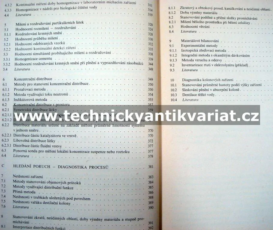 Analyza a diagnostika technologických procesů nukleární technikou
