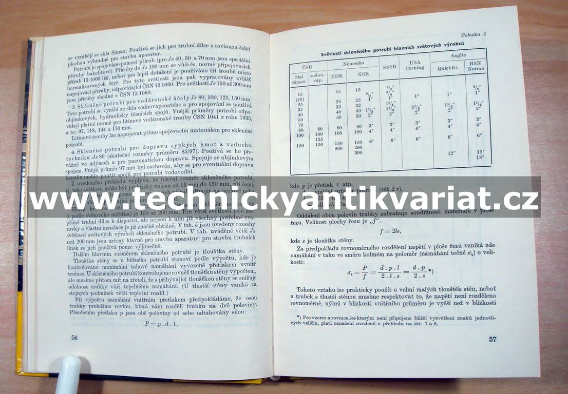 Technické sklo - V. Balcar, V. Vykouk (1960)