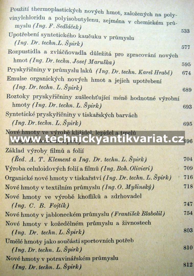 Technologie organických nových hmot