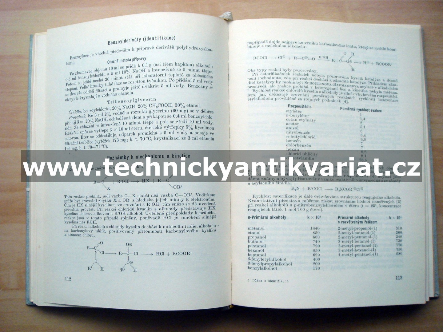 Důkaz a identifikace organických látek - Večeřa, Gasparovič (1963)