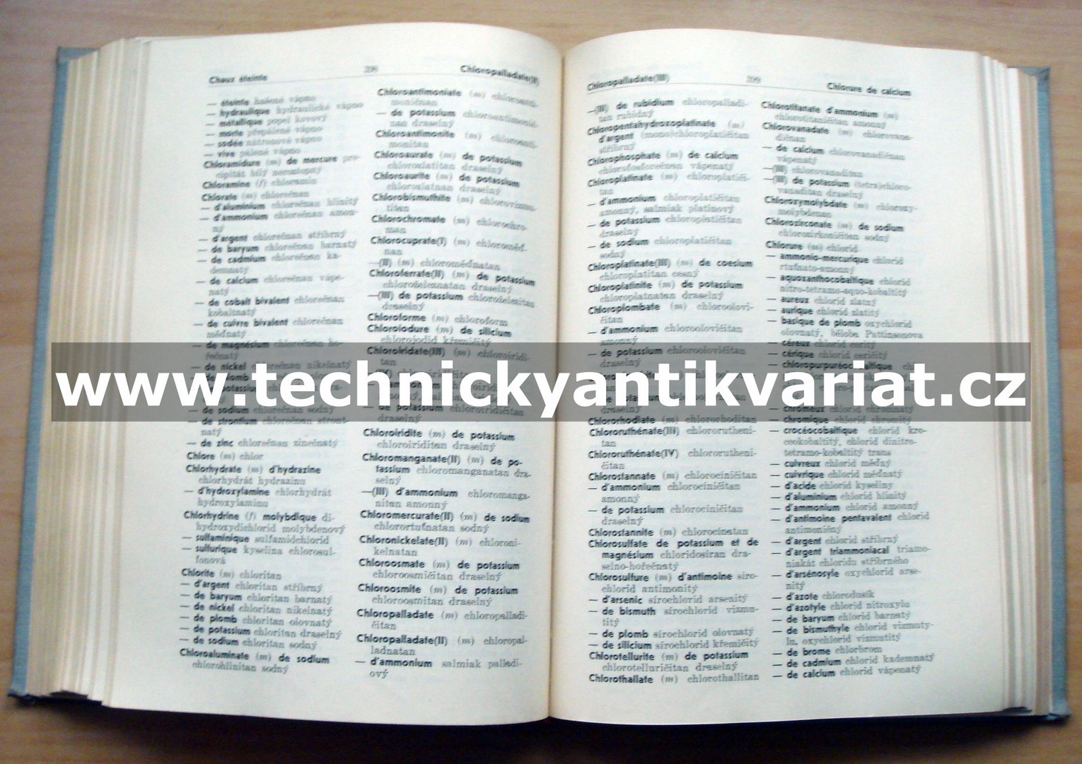 Šestijazyčné chemický slovník