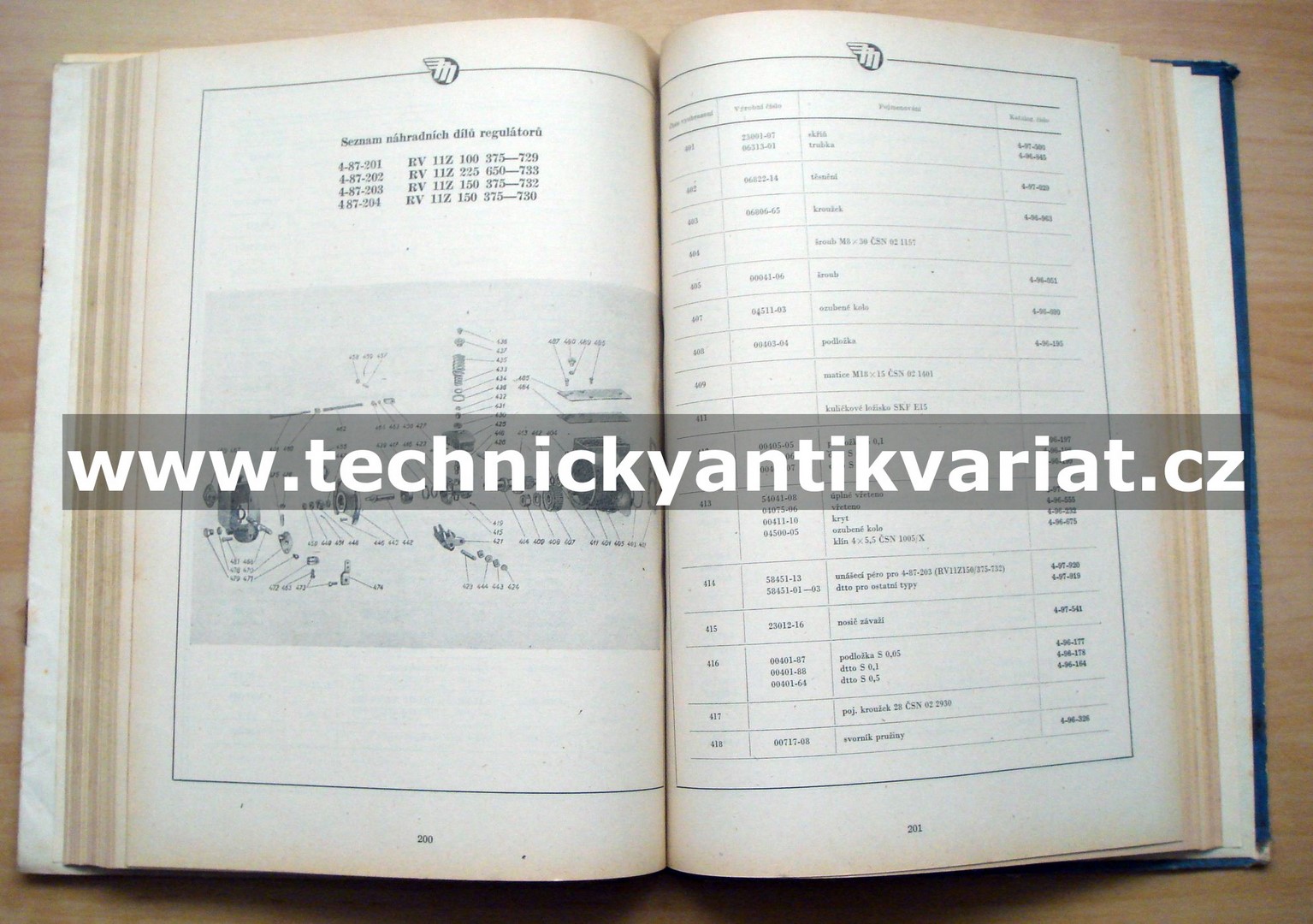 Katalog vstřikovacího zařízení pro motorová vozidla