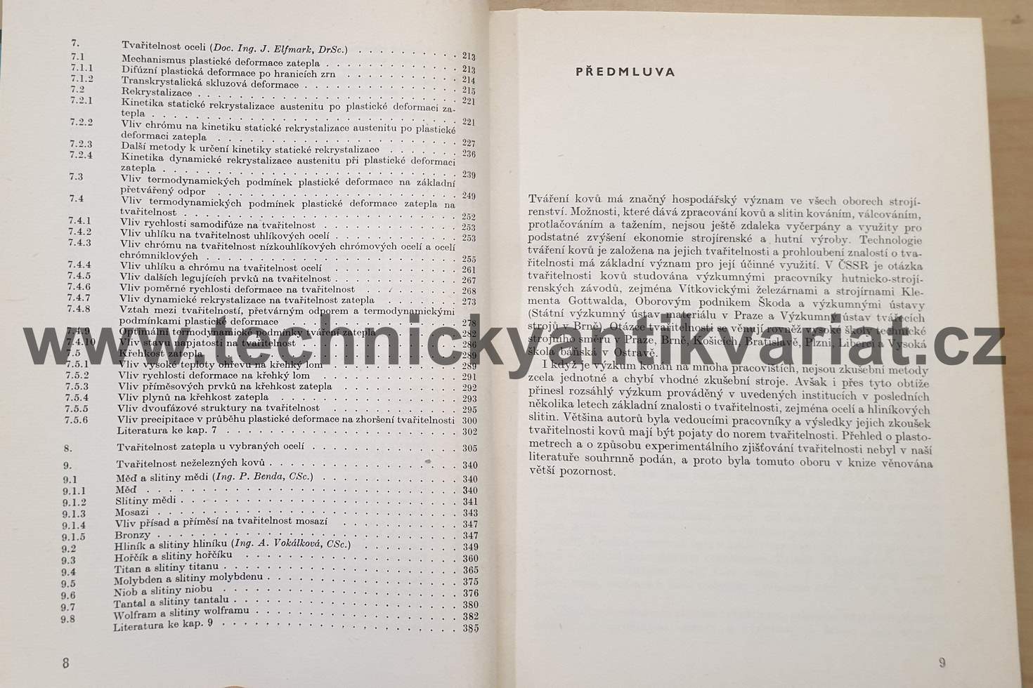 Plastometry a tvařitelnost kovů - Drastík, Elfmark (1977)