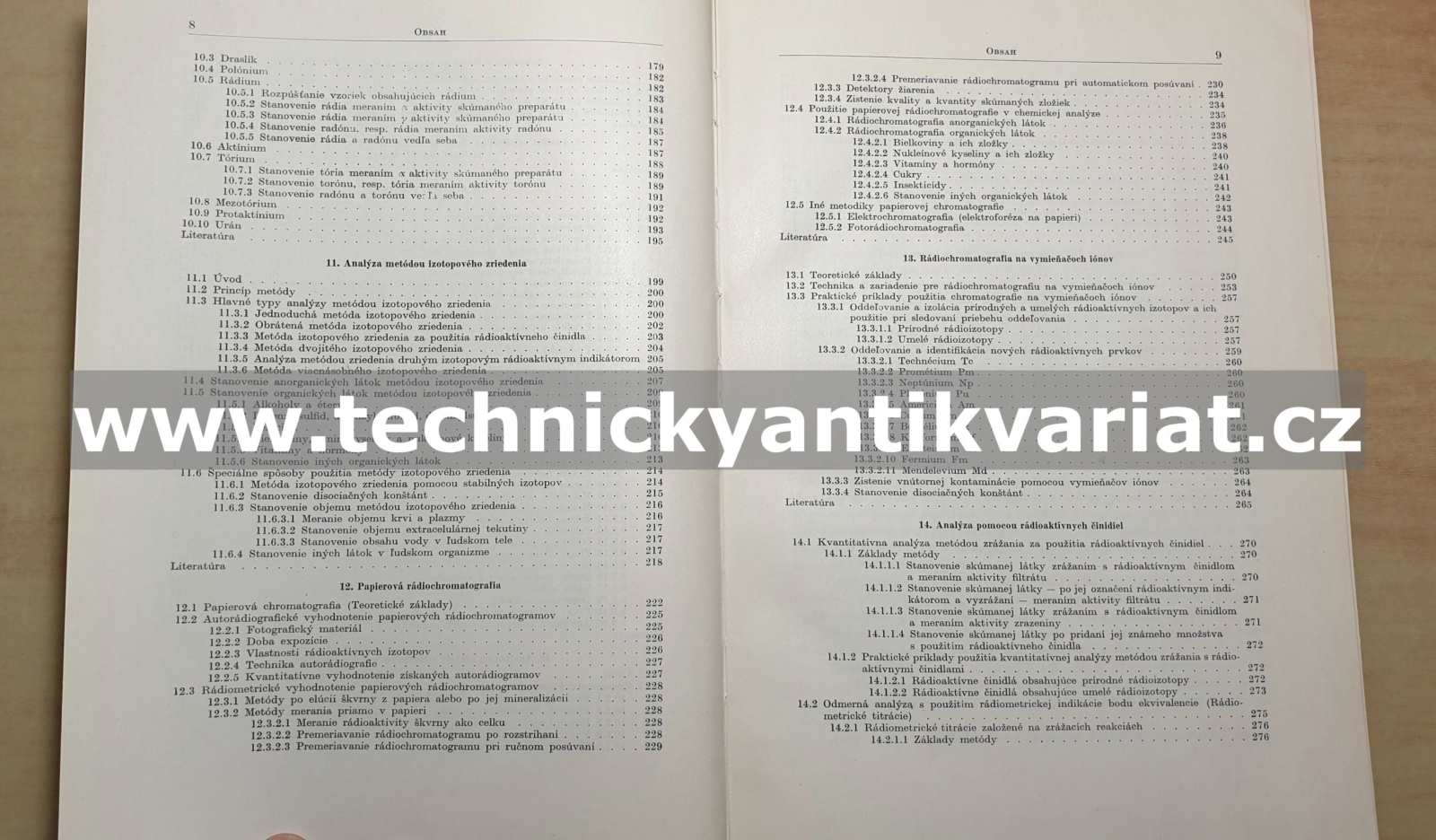 Jádrové žiarenie v chemickej analýze - J. Tolgyessy (1962)