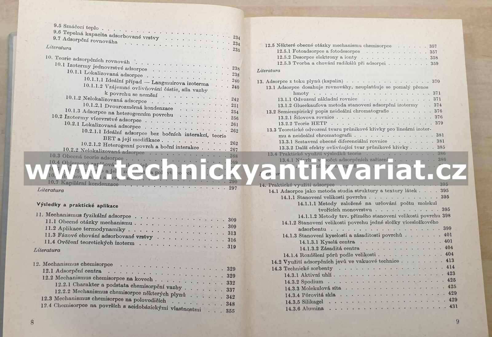Adsorpce na tuhých látkách - Ponec, Knor, Černý (1968)