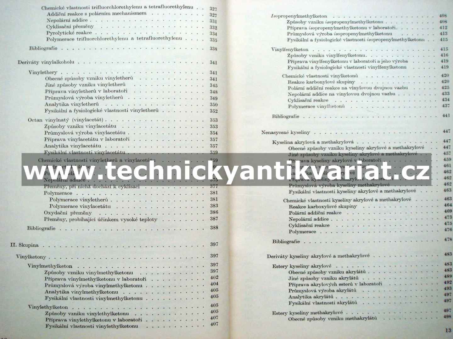 Chemie monomerů I. Pavel Vaculík (1956)