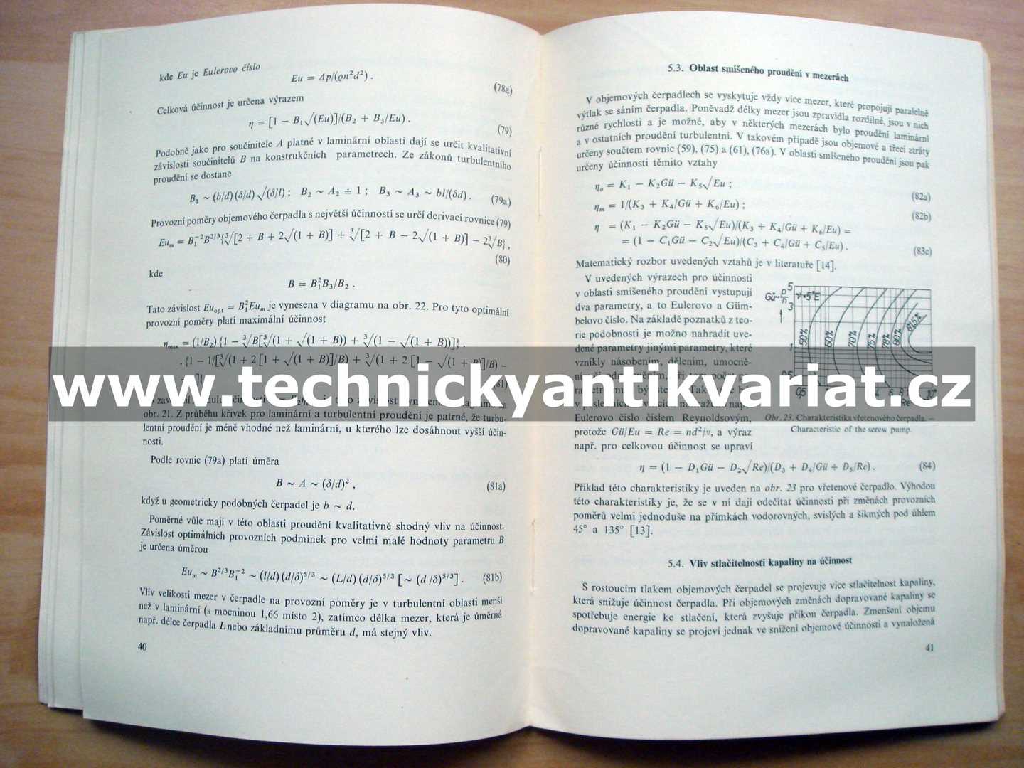 Proudění v mezerách rotačních objemových čerpadel a motorů a jejich charakteristiky
