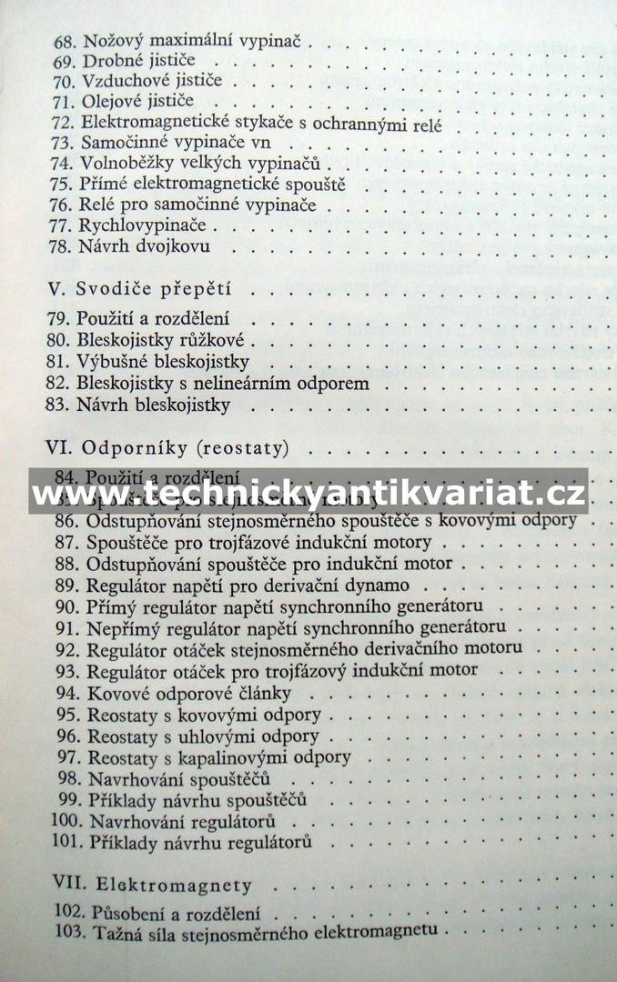 Elektrické přístroje spínací, ochranné a řídící