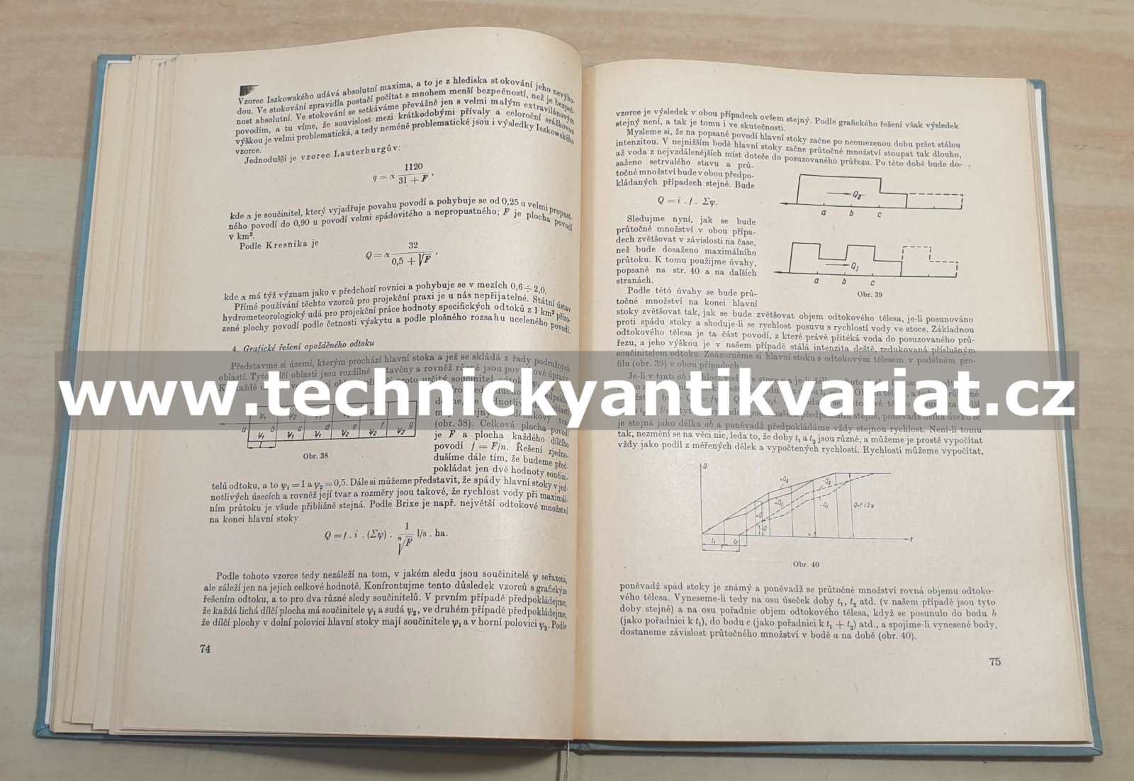 Hydrologie stokových sítí - I.část, Stokování - Pavel Čížek (1961)