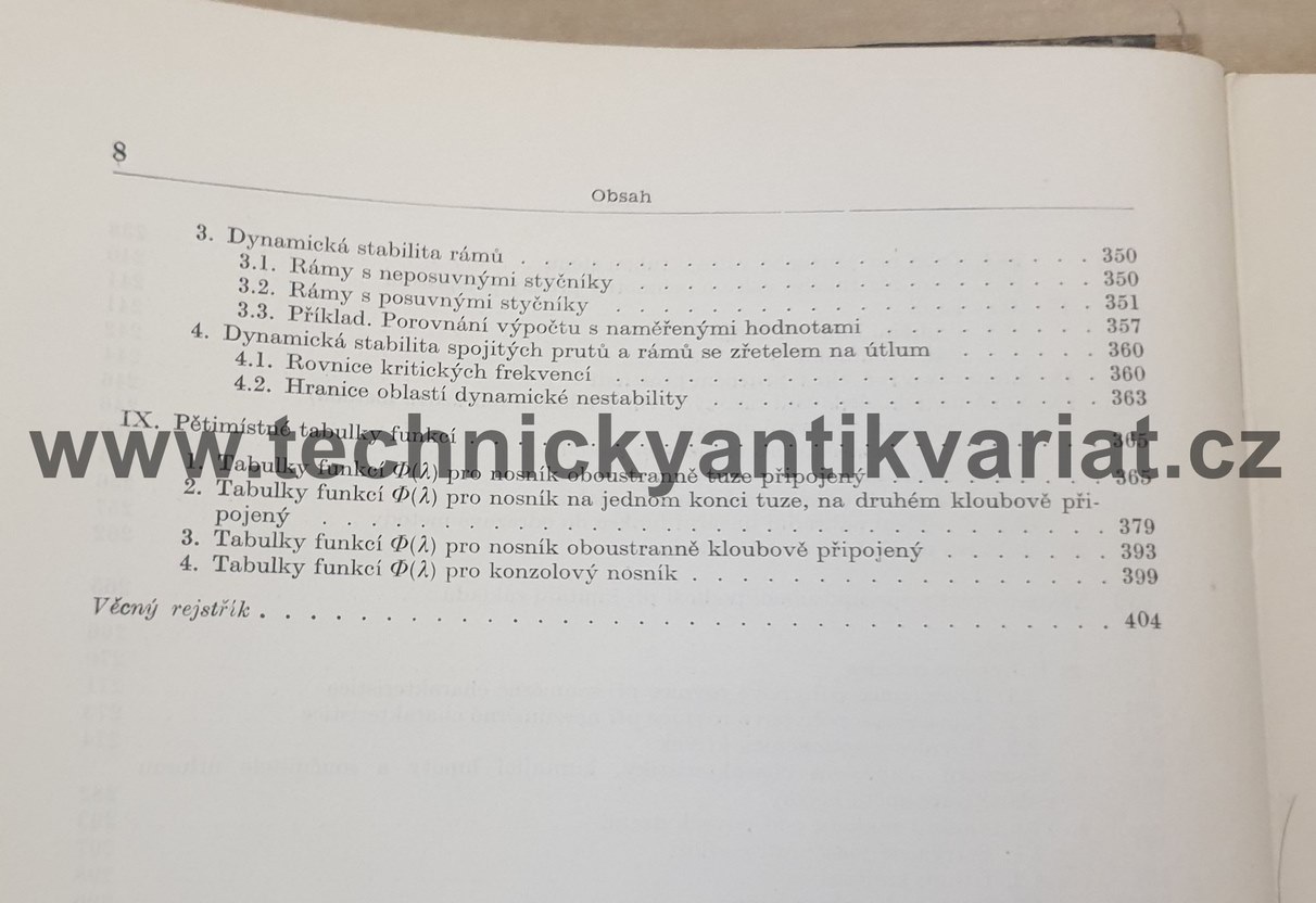 Dynamika stavebních konstrukcí III. - Koloušek (1961)