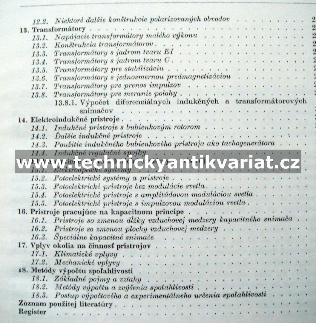Elektroautomatizačné prvky a prístroje