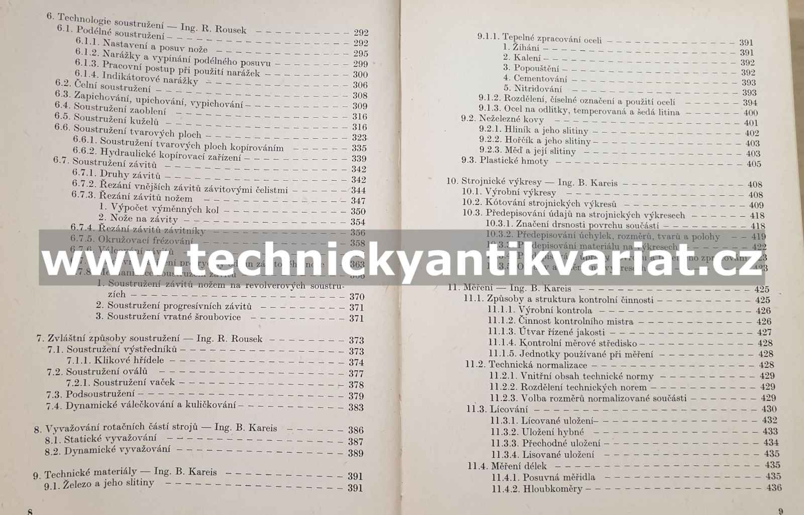 Kvalifikační příručka soustružníka - Rousek, Kareis (1978)