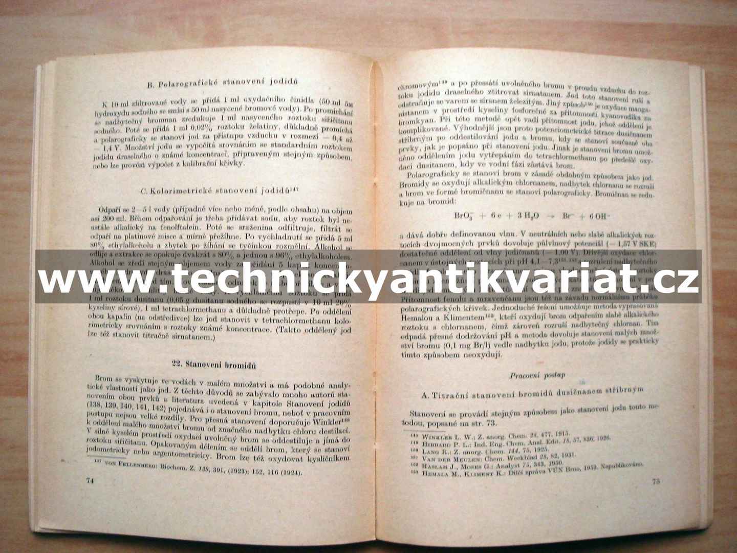 Chemické rozbory nerostných surovin - vody