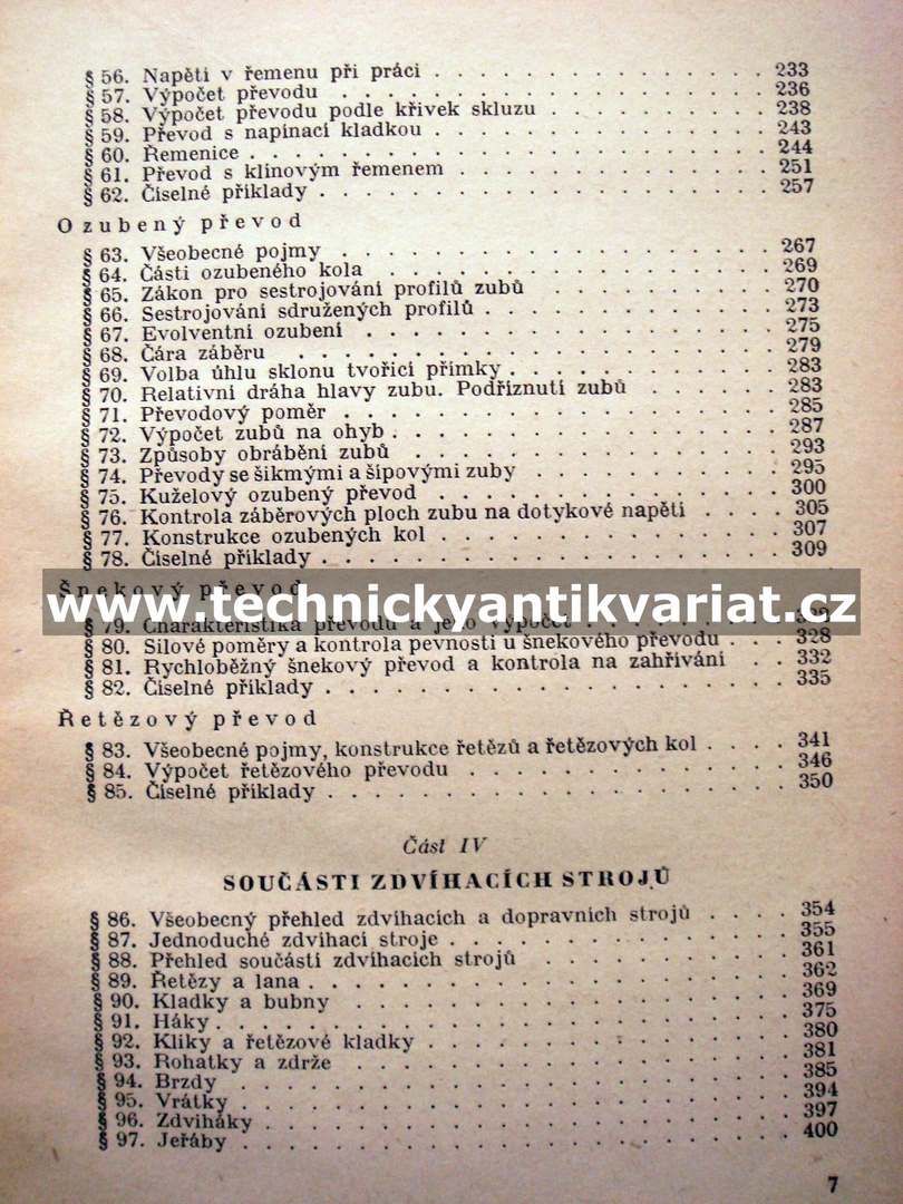 Součásti strojů