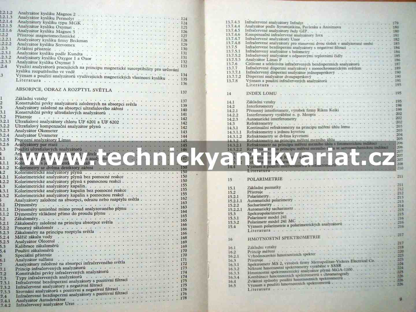Analyzátory plynů a kapalin - Jaroslav Váňa (1984)