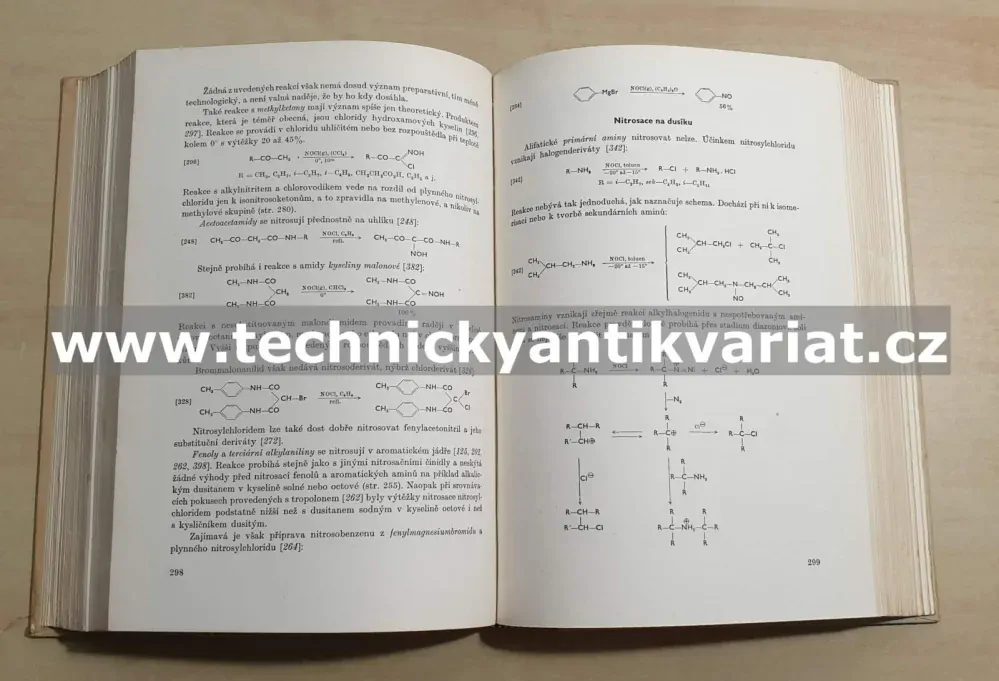 Preparativní reakce v organické chemii III. Nitrace, nitrosace a sulfonace - Kovář, Novák, Hudlický (1956)