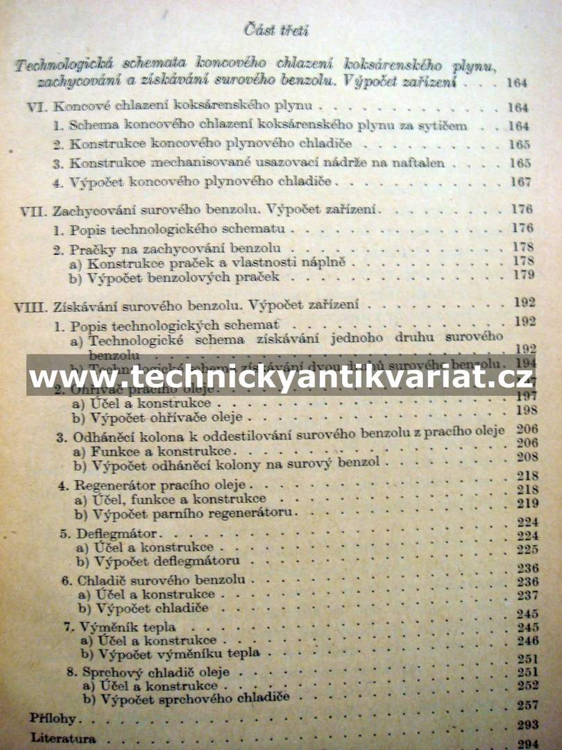 Výpočty základních koksochemických zařízení