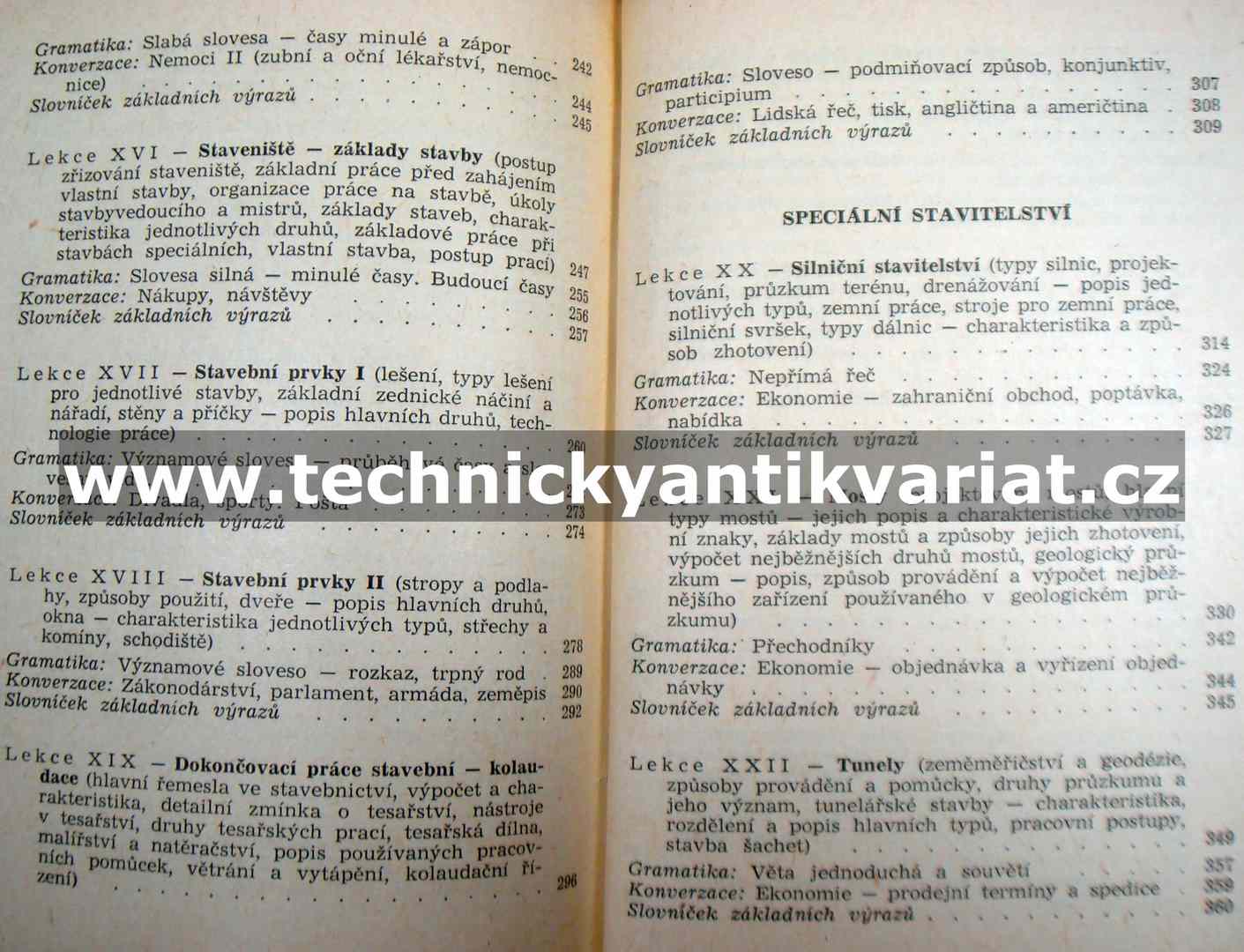 Základy technické angličtiny pro stavbaře I.,II.