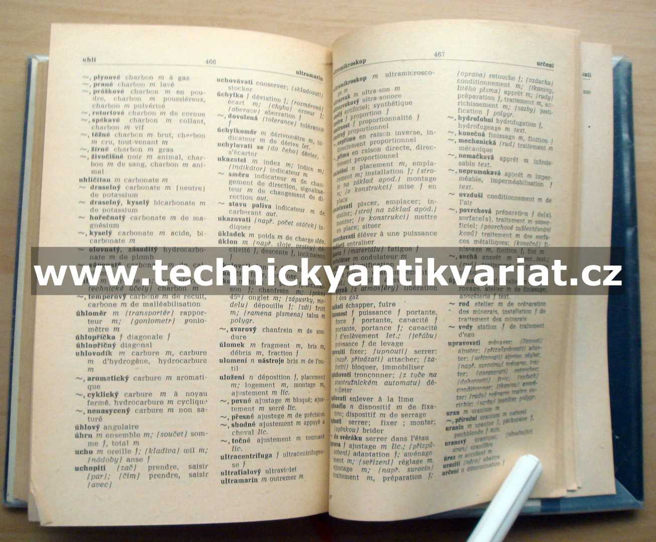Francouzsko český, česko francouzský kapesní technický slovník